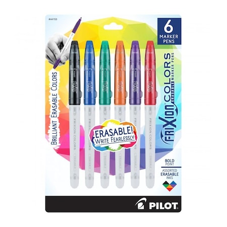 Pilot PIL Frixion Colors Bold Point Marker Pens, 6PK PI471741